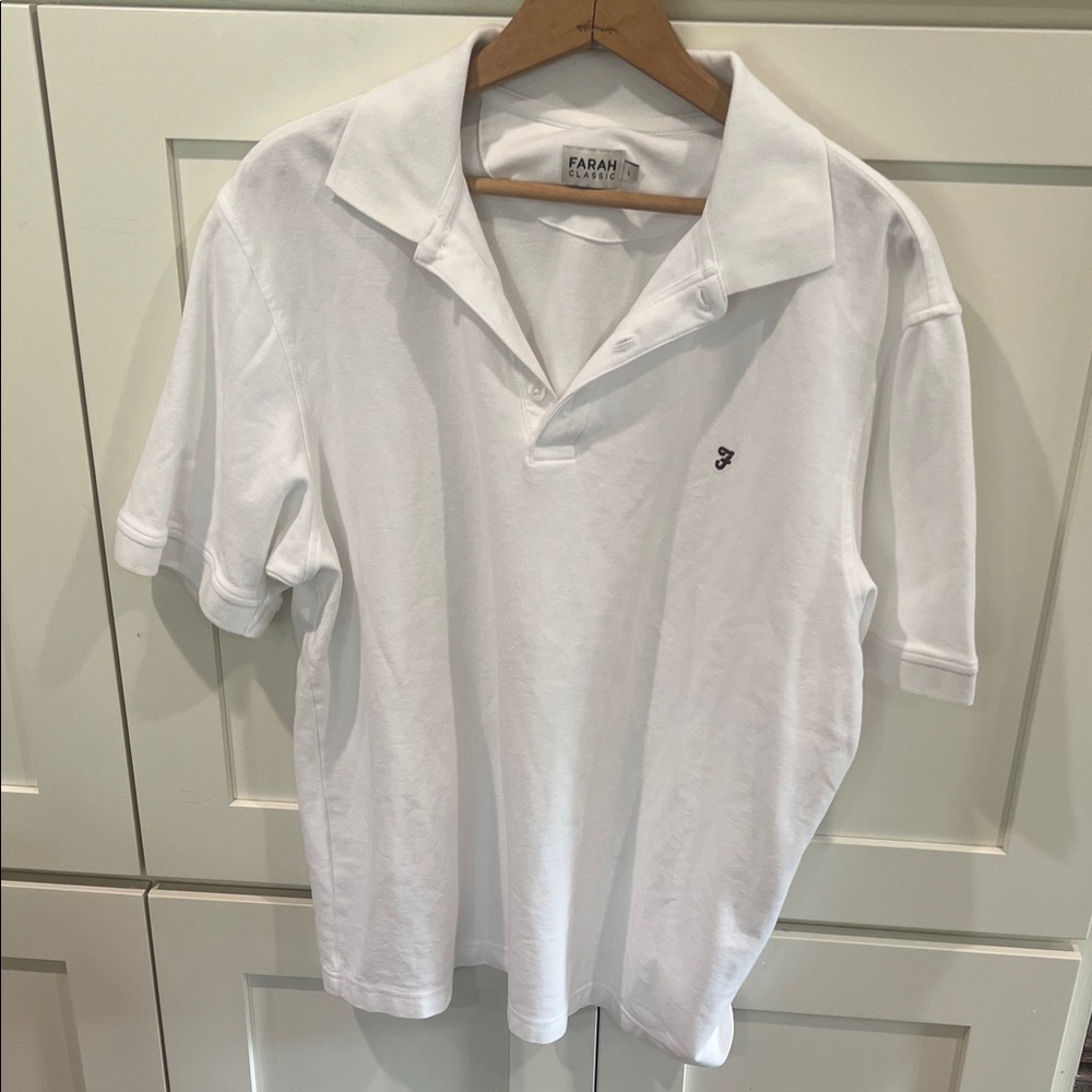 Farah White Polo Shirt for Men